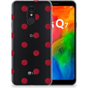 LG Q7 Siliconen Case Cherries