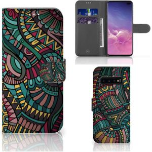 Samsung Galaxy S10 Plus Telefoon Hoesje Aztec