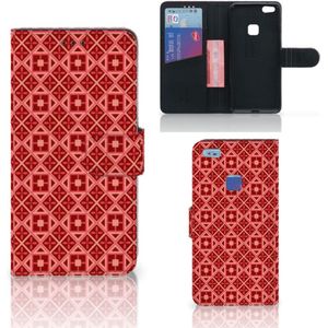 Huawei P10 Lite Telefoon Hoesje Batik Rood