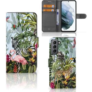 Telefoonhoesje met Pasjes voor Samsung Galaxy S21 FE Jungle