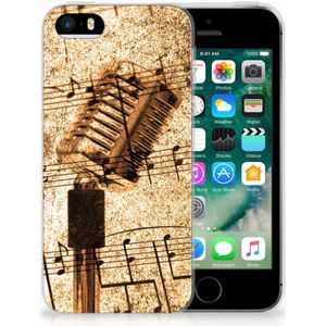 Apple iPhone SE | 5S Siliconen Hoesje met foto Bladmuziek