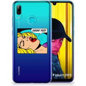 Huawei P Smart 2019 Silicone Back Cover Popart Oh Yes