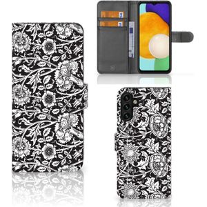 Samsung Galaxy A04s | Samsung Galaxy A13 5G Hoesje Black Flowers