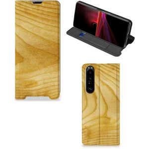 Sony Xperia 1 III Book Wallet Case Licht Hout