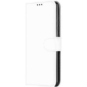 Samsung Galaxy S22 Book Cover Hoesje Wit met Pasjeshouder