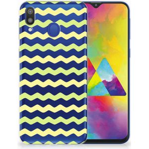 Samsung Galaxy M20 (Power) TPU bumper Waves Yellow