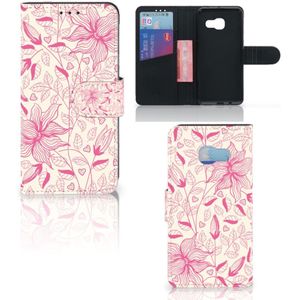 Samsung Galaxy A3 2017 Hoesje Pink Flowers