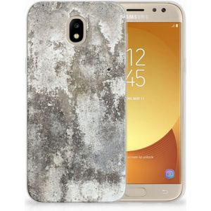 Samsung Galaxy J5 2017 TPU Siliconen Hoesje Beton Print