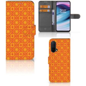 OnePlus Nord CE 5G Telefoon Hoesje Batik Oranje