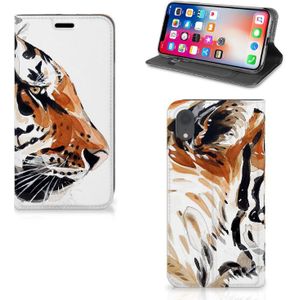 Bookcase Apple iPhone Xr Watercolor Tiger
