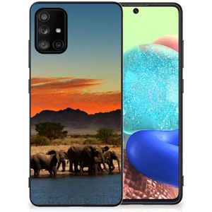 Samsung Galaxy A71 Dierenprint Telefoonhoesje Olifanten