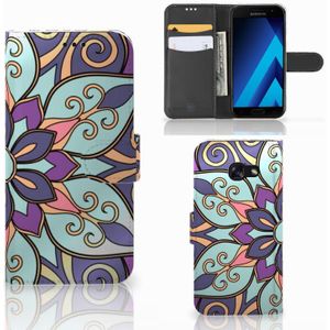 Samsung Galaxy A5 2017 Hoesje Purple Flower