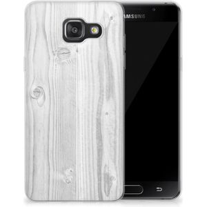 Samsung Galaxy A3 2016 Bumper Hoesje White Wood