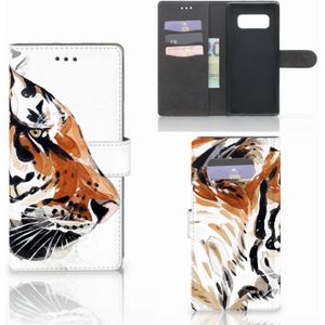 Hoesje Samsung Galaxy Note 8 Watercolor Tiger