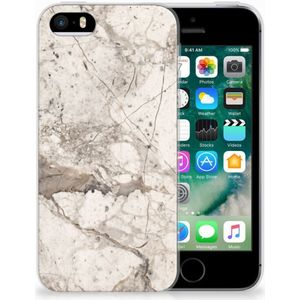 Apple iPhone SE | 5S TPU Siliconen Hoesje Marmer Beige