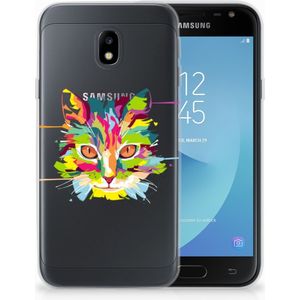 Samsung Galaxy J3 2017 Telefoonhoesje met Naam Cat Color