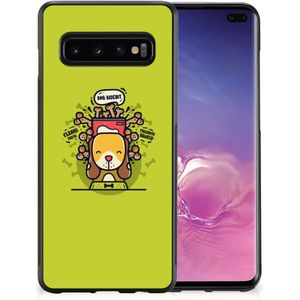 Samsung Galaxy S10+ Bumper Hoesje Doggy Biscuit