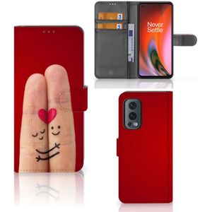 OnePlus Nord 2 5G Wallet Case met Pasjes Liefde - Origineel Romantisch Cadeau