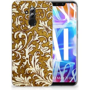 Siliconen Hoesje Huawei Mate 20 Lite Barok Goud