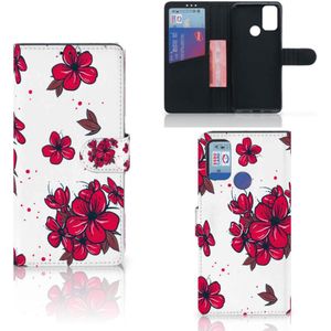 Alcatel 1S (2021) Hoesje Blossom Red