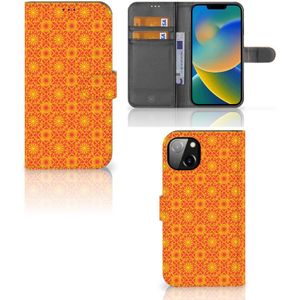 iPhone 14 Plus Telefoon Hoesje Batik Oranje