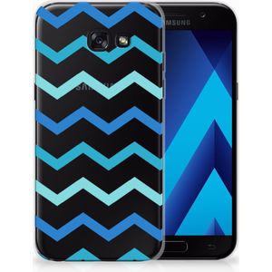 Samsung Galaxy A5 2017 TPU bumper Zigzag Blauw