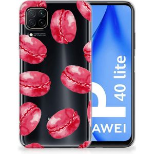 Huawei P40 Lite Siliconen Case Pink Macarons