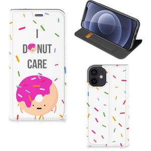 iPhone 12 Mini Flip Style Cover Donut Roze