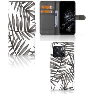 OnePlus 10T Hoesje Leaves Grey