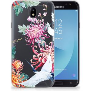 Samsung Galaxy J7 2017 | J7 Pro TPU Hoesje Bird Flowers