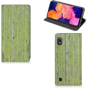 Samsung Galaxy A10 Book Wallet Case Green Wood