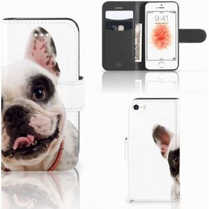 Apple iPhone 5 | 5s | SE Telefoonhoesje met Pasjes Franse Bulldog