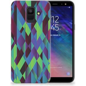 Samsung Galaxy A6 (2018) TPU Hoesje Abstract Green Blue