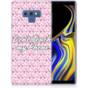 Samsung Galaxy Note 9 Silicone-hoesje Flowers Pink DTMP