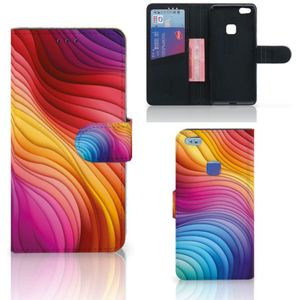 Book Case voor Huawei P10 Lite Regenboog