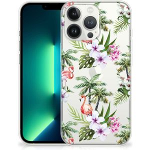 iPhone 13 Pro Max TPU Hoesje Flamingo Palms