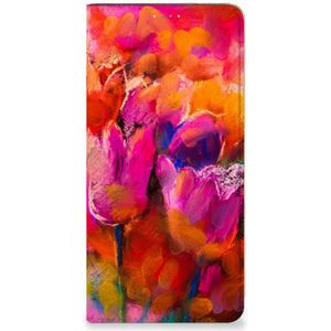 Bookcase Samsung Galaxy A14 4G Tulips