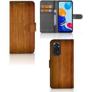 Xiaomi Redmi Note 11/11S Book Style Case Donker Hout