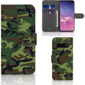 Samsung Galaxy S10 Plus Telefoon Hoesje Army Dark