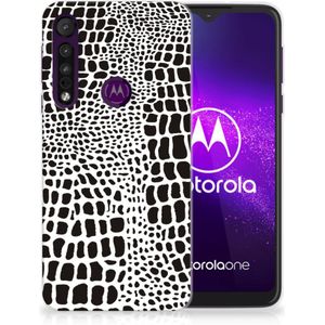 Motorola One Macro TPU Hoesje Slangenprint