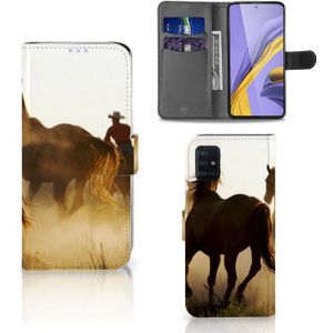 Samsung Galaxy A51 Telefoonhoesje met Pasjes Design Cowboy