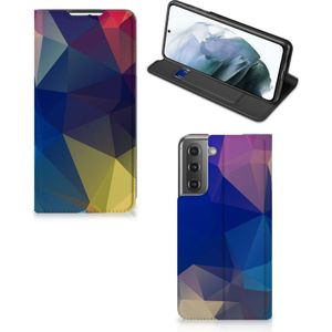 Samsung Galaxy S21 FE Stand Case Polygon Dark