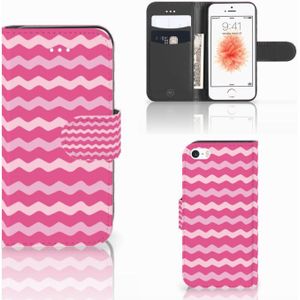 Apple iPhone 5 | 5s | SE Telefoon Hoesje Waves Pink