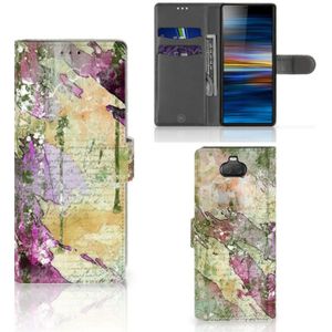 Hoesje Sony Xperia 10 Letter Painting