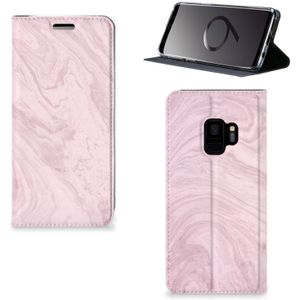 Samsung Galaxy S9 Standcase Marble Pink - Origineel Cadeau Vriendin