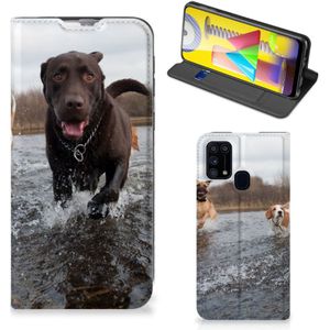 Samsung Galaxy M31 Hoesje maken Honden Labrador
