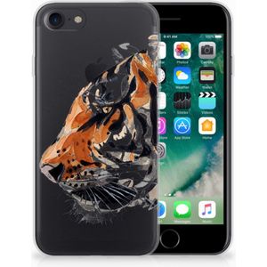 Hoesje maken iPhone SE 2022 | SE 2020 | 8 | 7 Watercolor Tiger