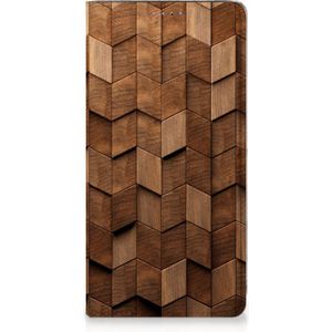Book Wallet Case voor Samsung Galaxy A51 Wooden Cubes