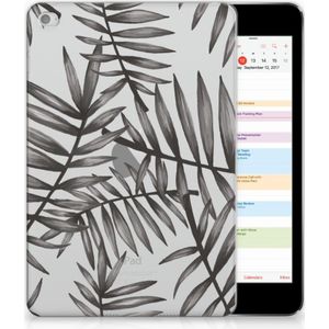 Apple iPad Mini 4 | Mini 5 (2019) Siliconen Hoesje Leaves Grey
