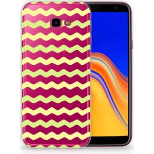 Samsung Galaxy J4 Plus (2018) TPU bumper Waves Yellow